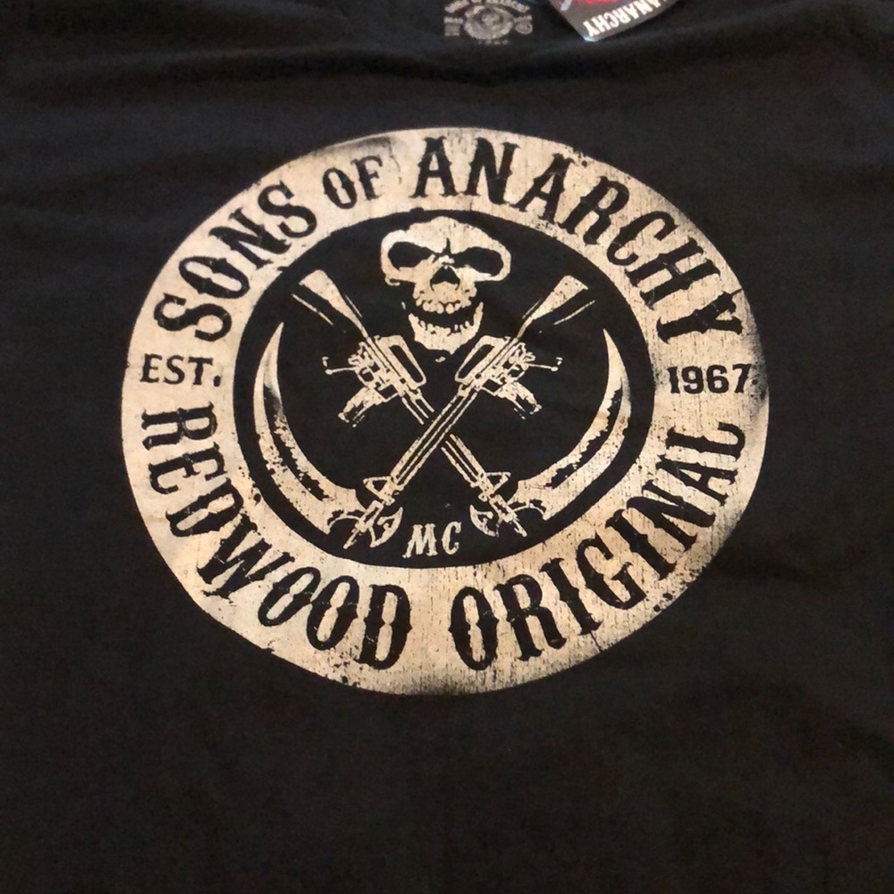 Sons Of Anarchy Mens Black Graphic Tee Shirt XL